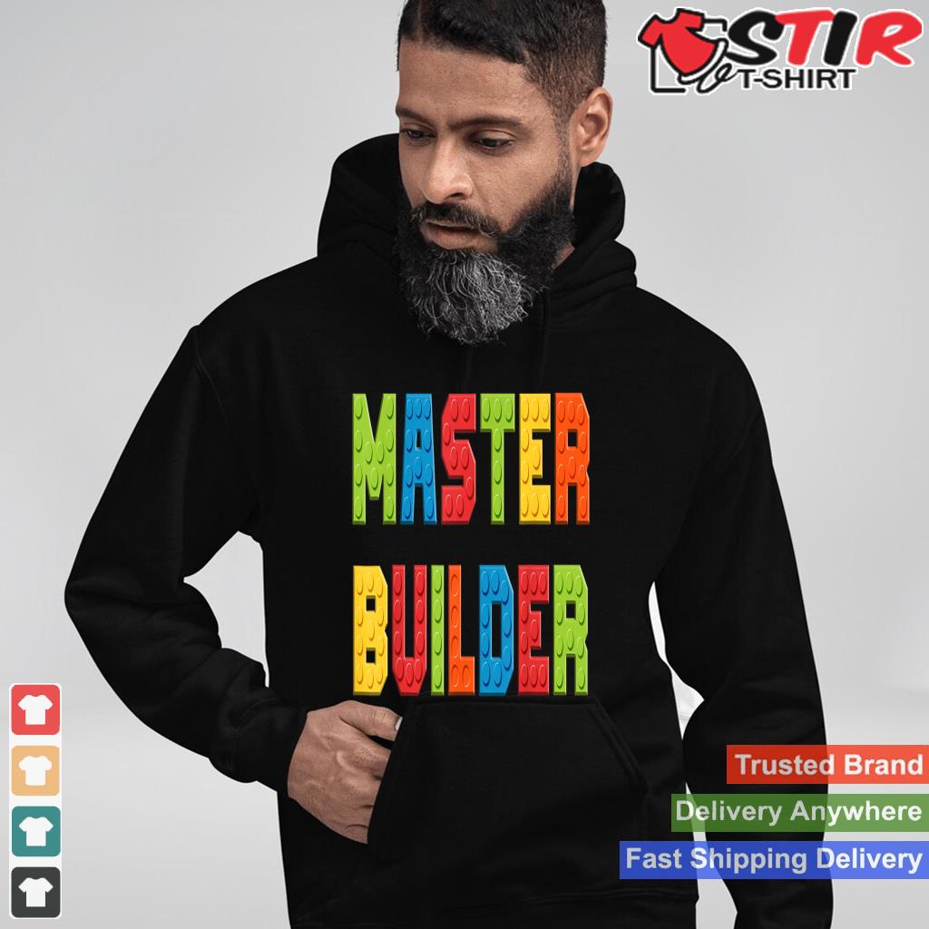 Master Builder Kids Building Blocks Brick Master Builder Shirt Hoodie Sweater Long Sleeve