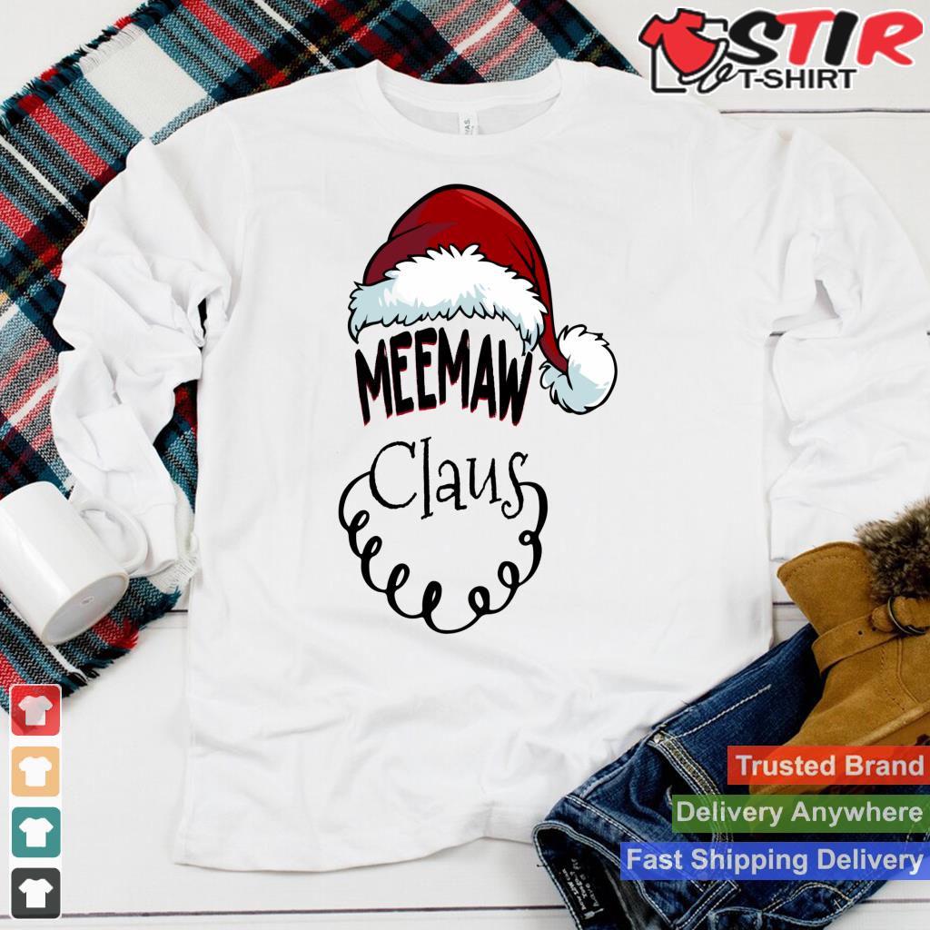 Meemaw Claus New Christmas Santa Claus Long Sleeve_1 Shirt Hoodie Sweater Long Sleeve