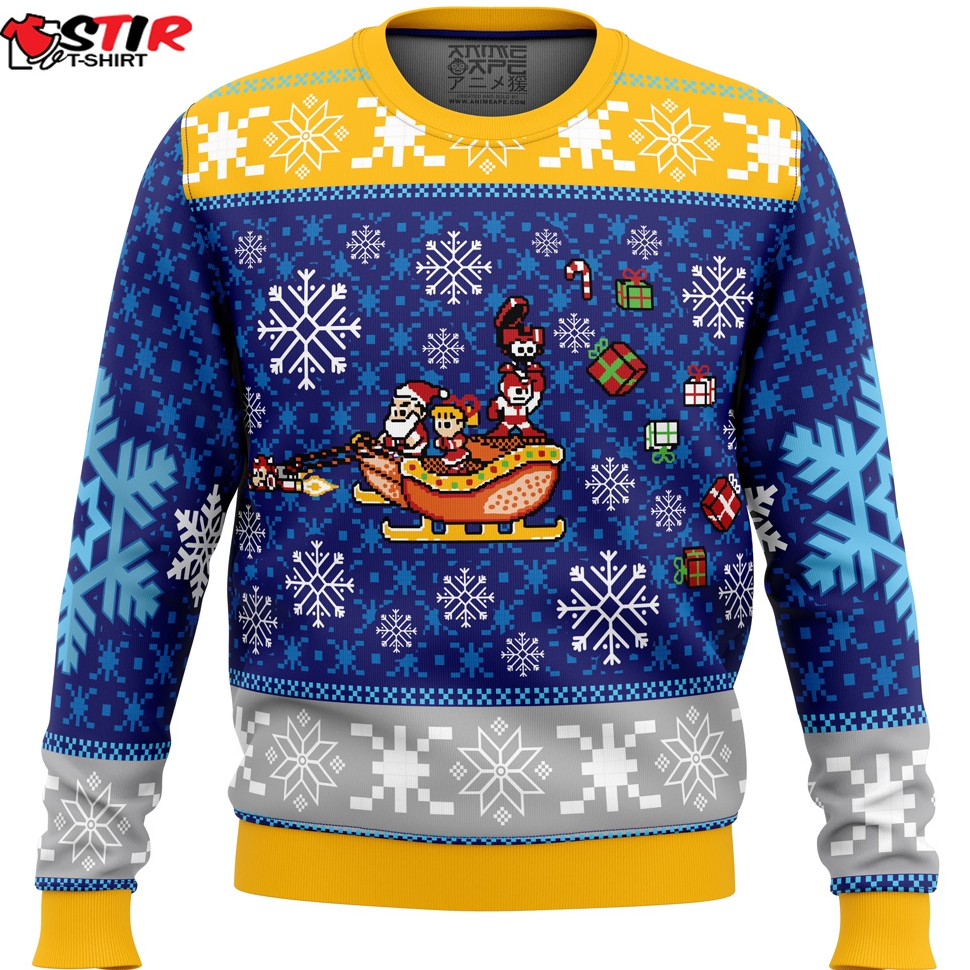 Mega Merry Christmas Mega Man Ugly Christmas Sweater Stirtshirt