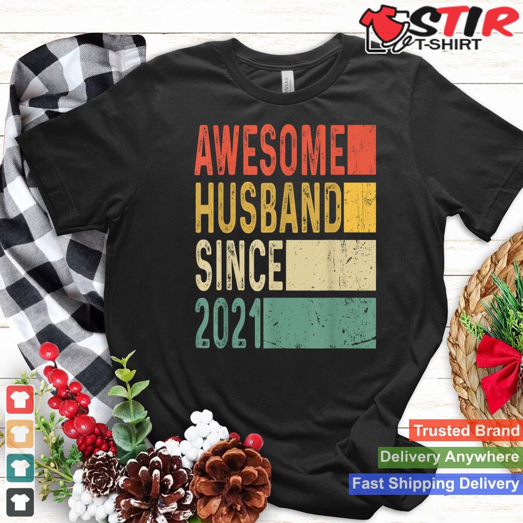 Mens 2Nd Wedding Anniversary For Him   Awesome Husband 2021 Gift_1 Shirt Hoodie Sweater Long Sleeve
