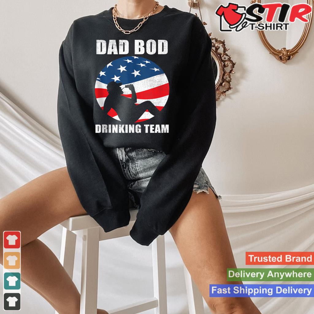 Mens Dad Bod Drinking Team American Us Flag Vintage Father's Day Tank Top_1 Shirt Hoodie Sweater Long Sleeve
