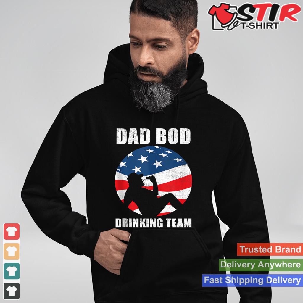 Mens Dad Bod Drinking Team American Us Flag Vintage Father's Day Tank Top_1 Shirt Hoodie Sweater Long Sleeve