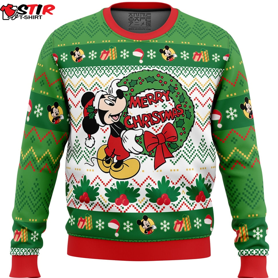 Merry Christmas Mickey Mouse Disney Ugly Christmas Sweater Stirtshirt