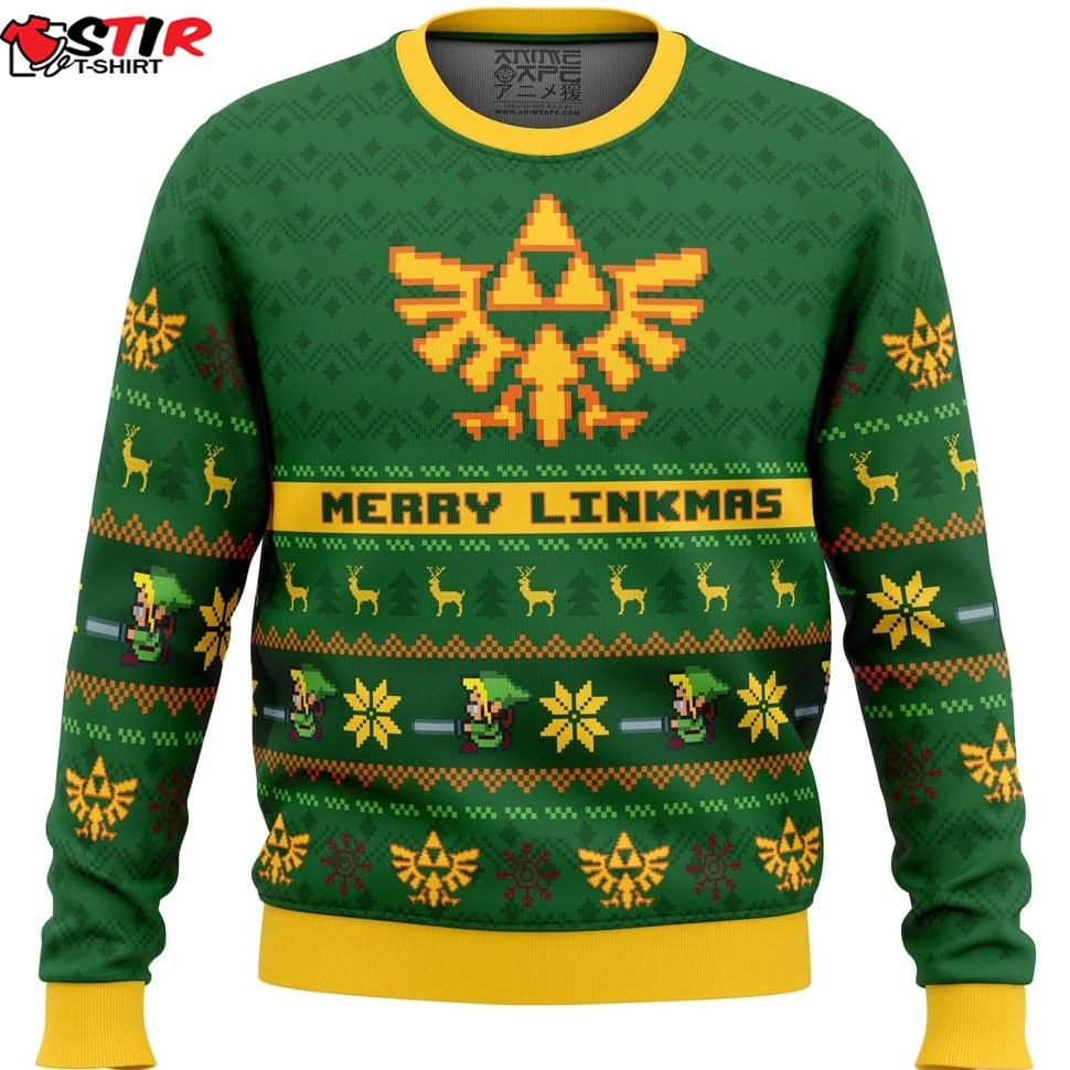 Merry Linkmas Legend Of Zelda Ugly Christmas Sweater Stirtshirt