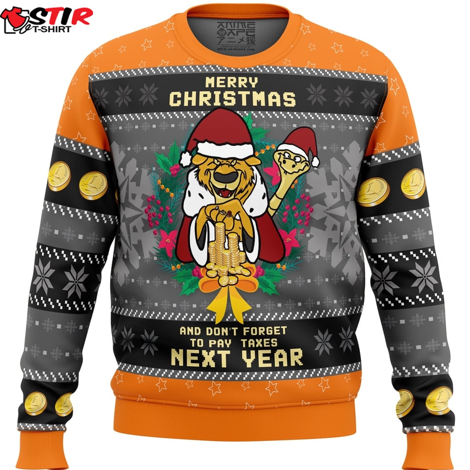 Merry Taxes Christmas Robin Hood Ugly Christmas Sweater Stirtshirt