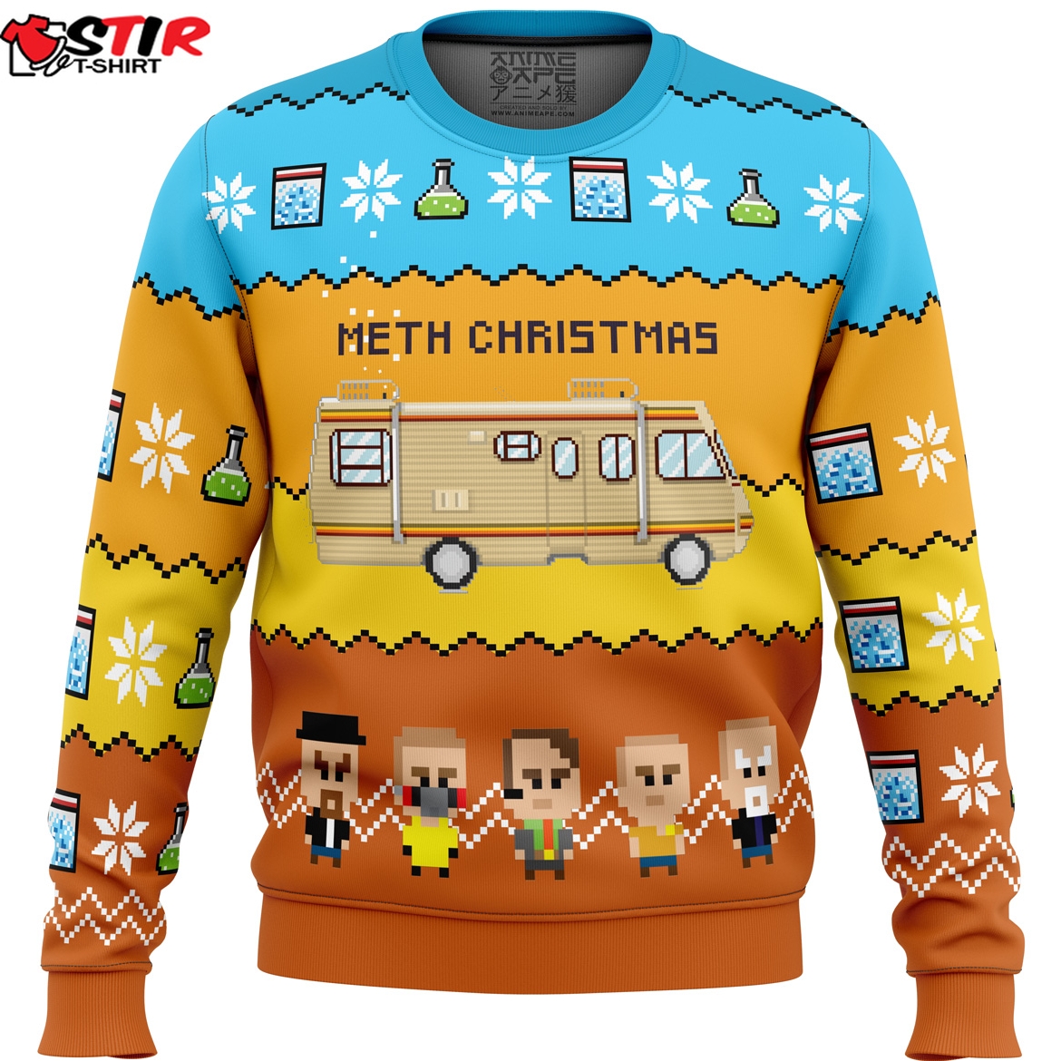 Methy Christmas Breaking Bad Ugly Christmas Sweater Stirtshirt