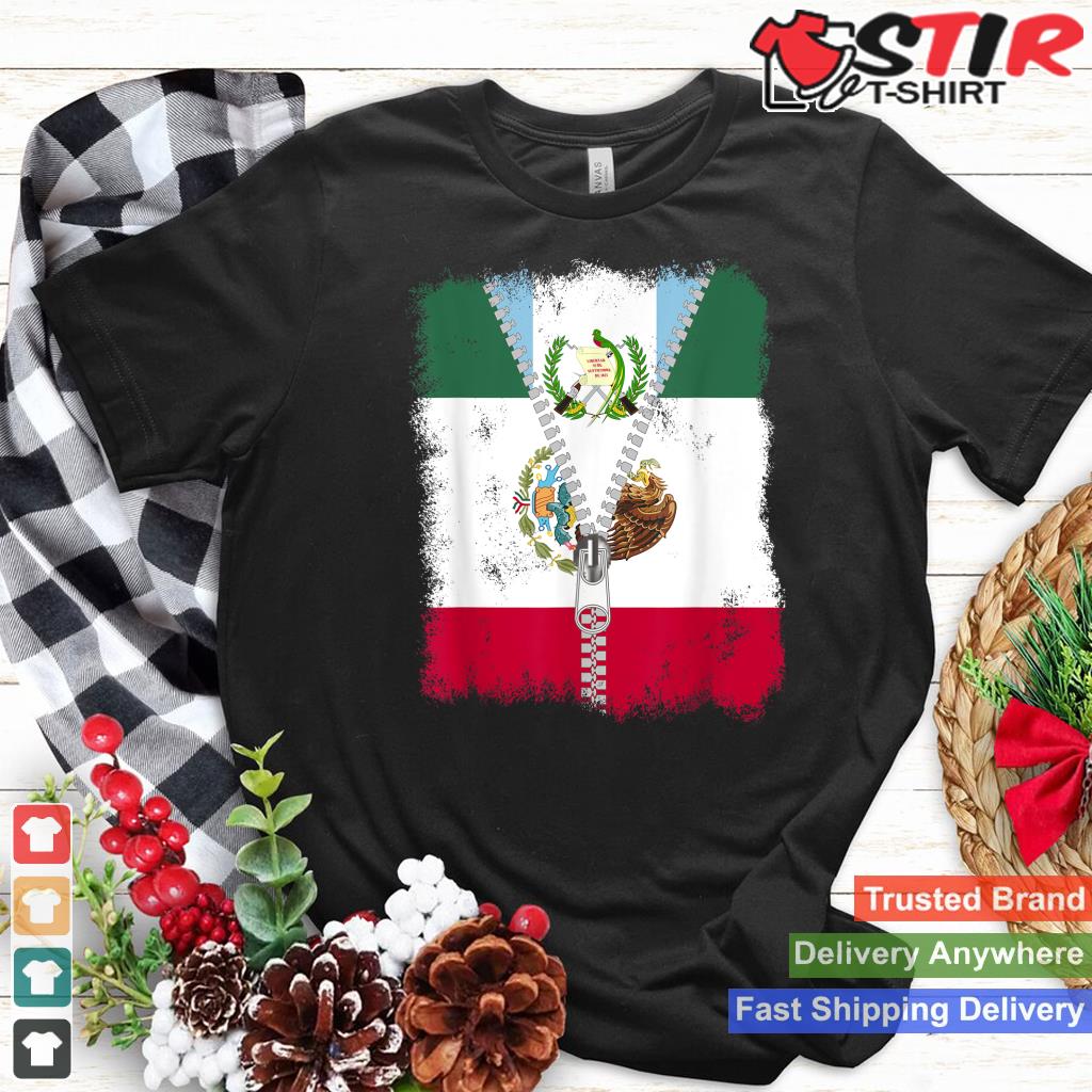 Mexico Guatemala Flag Zip Shirt Hoodie Sweater Long Sleeve