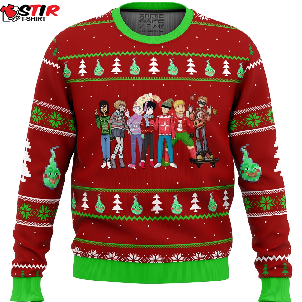 Mob Psycho 100 Holiday Ugly Christmas Sweater Stirtshirt