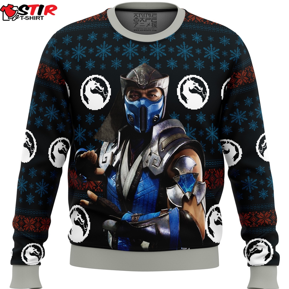 Mortal Kombat Sub Zero Ugly Christmas Sweater Stirtshirt