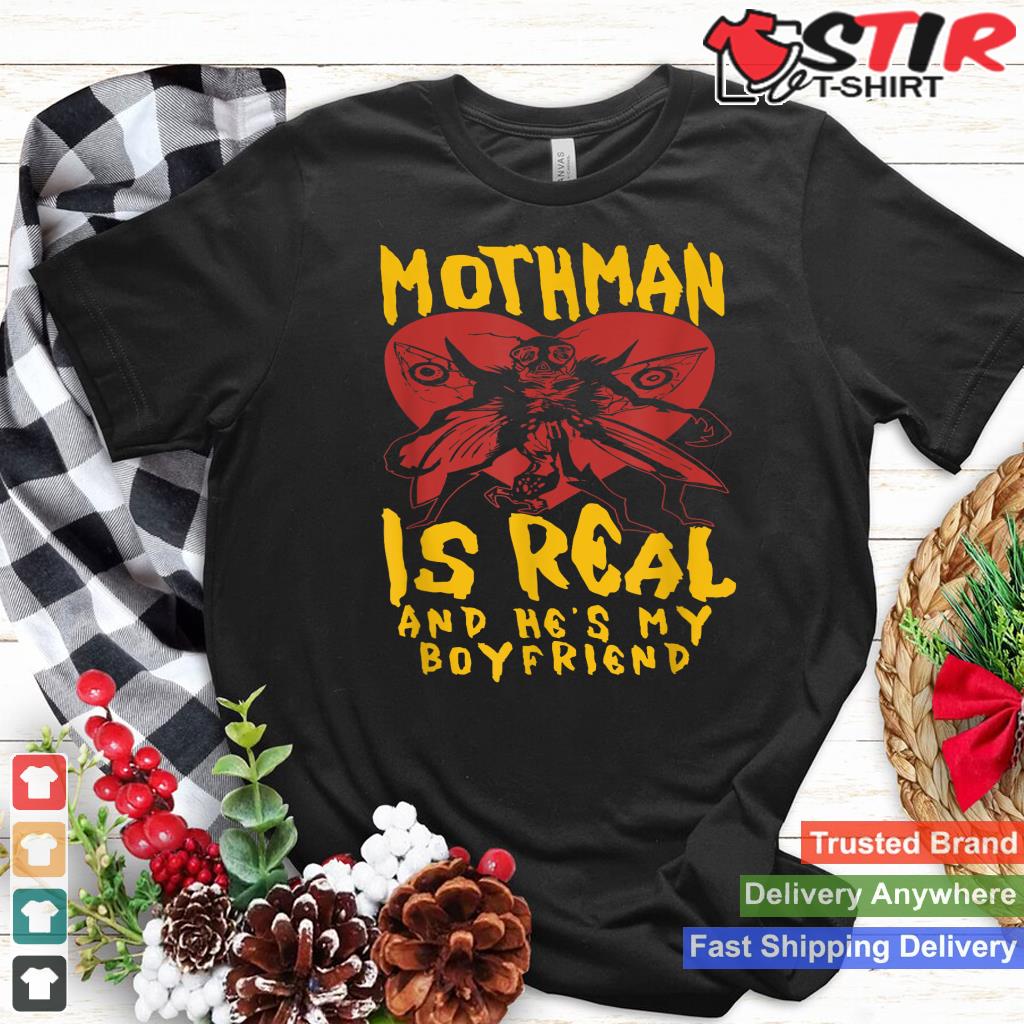 Mothman Is Real And Heu2019s My Boyfriend Ironic Art Shirt Hoodie Sweater Long Sleeve