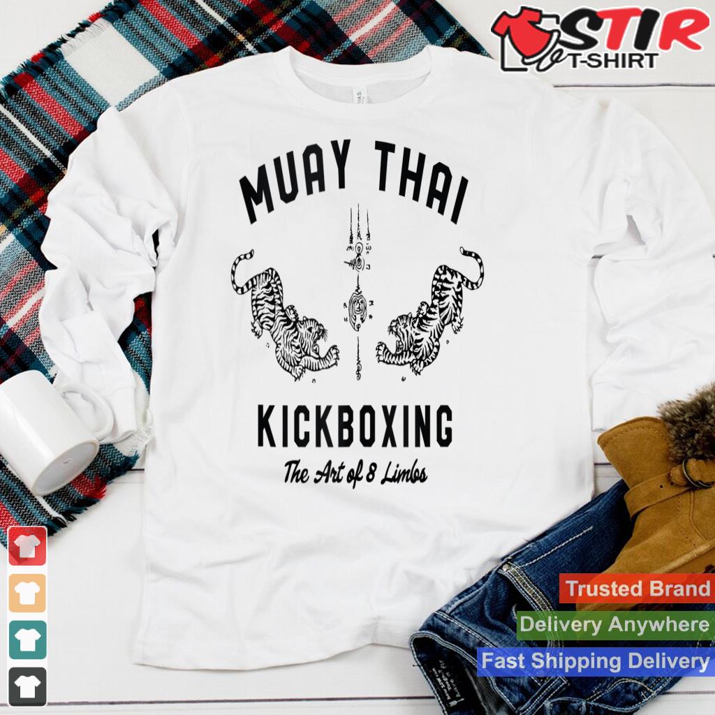Muay Thai Twin Tigers Mma Warrior Fight Tank Top Shirt Hoodie Sweater Long Sleeve