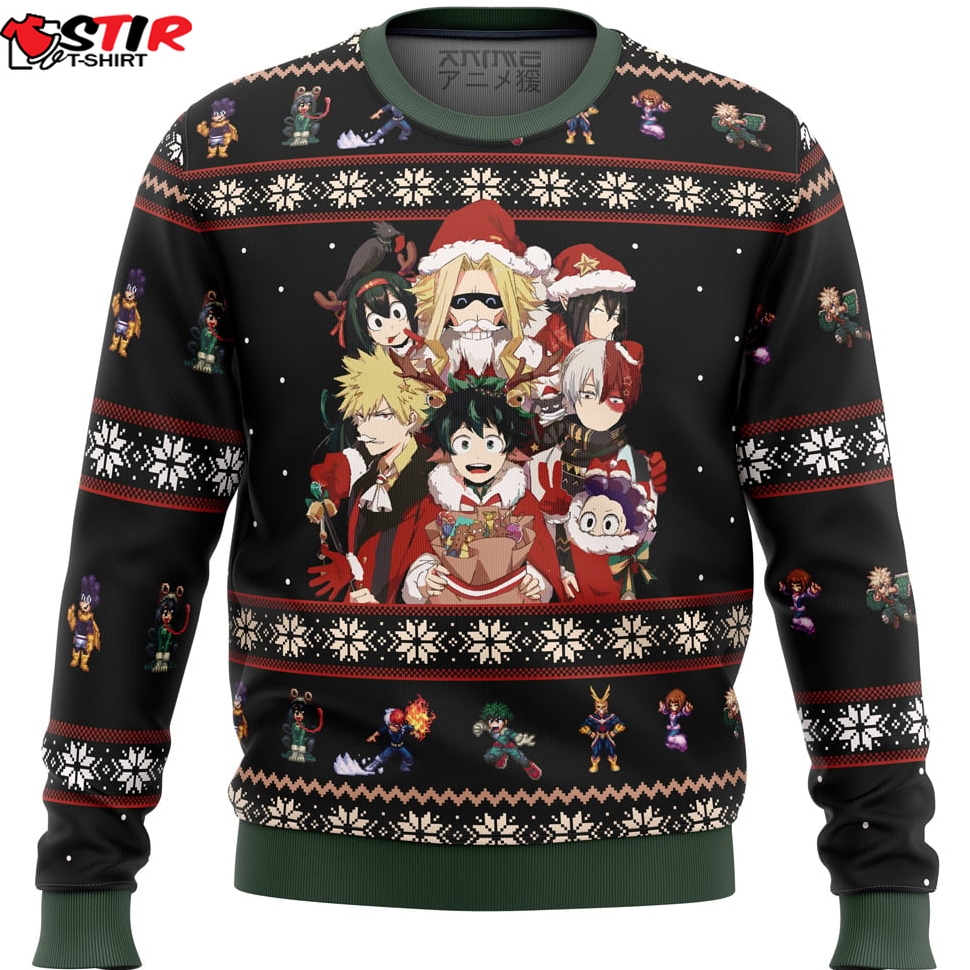 My Hero Academia Boku No Holiday Ugly Christmas Sweater Stirtshirt