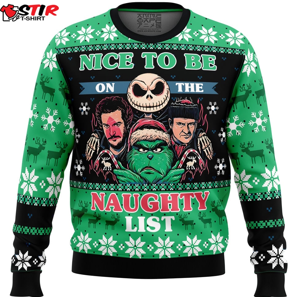 Naughty List Club Pop Culture Ugly Christmas Sweater Stirtshirt