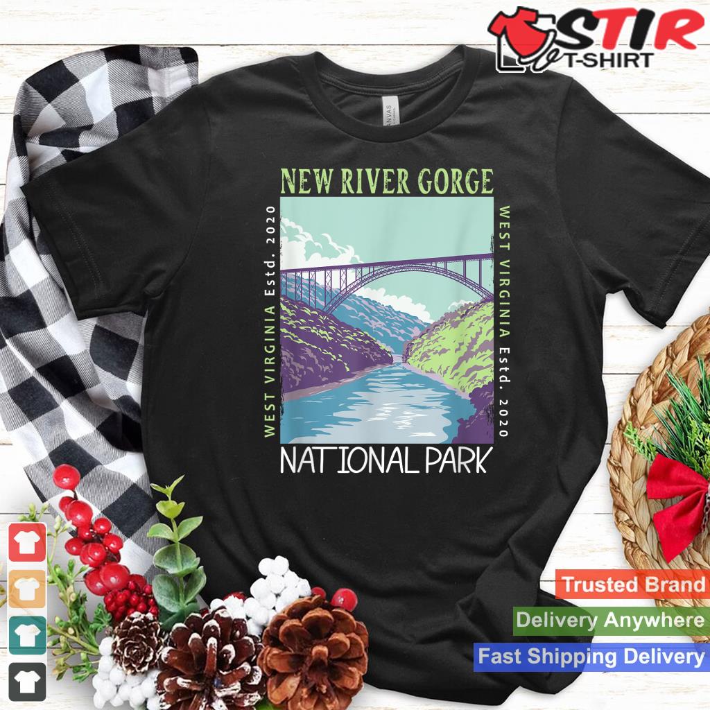 New River Gorge National Park Bridge Distressed Vintage_1 Shirt Hoodie Sweater Long Sleeve