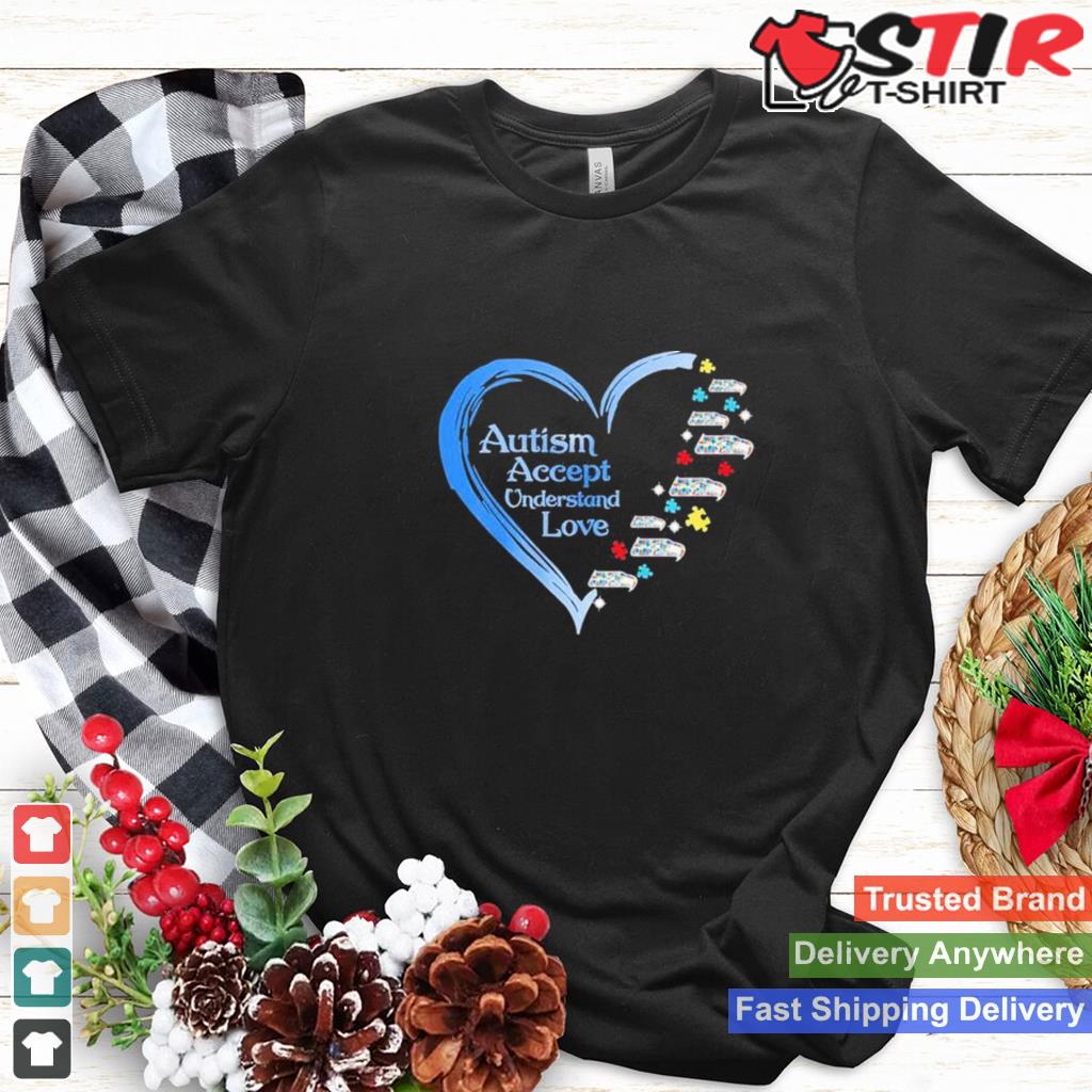 Nfl Seattle Seahawks Autism Accept Understand Heart Love Shirt TShirt Hoodie Sweater Long