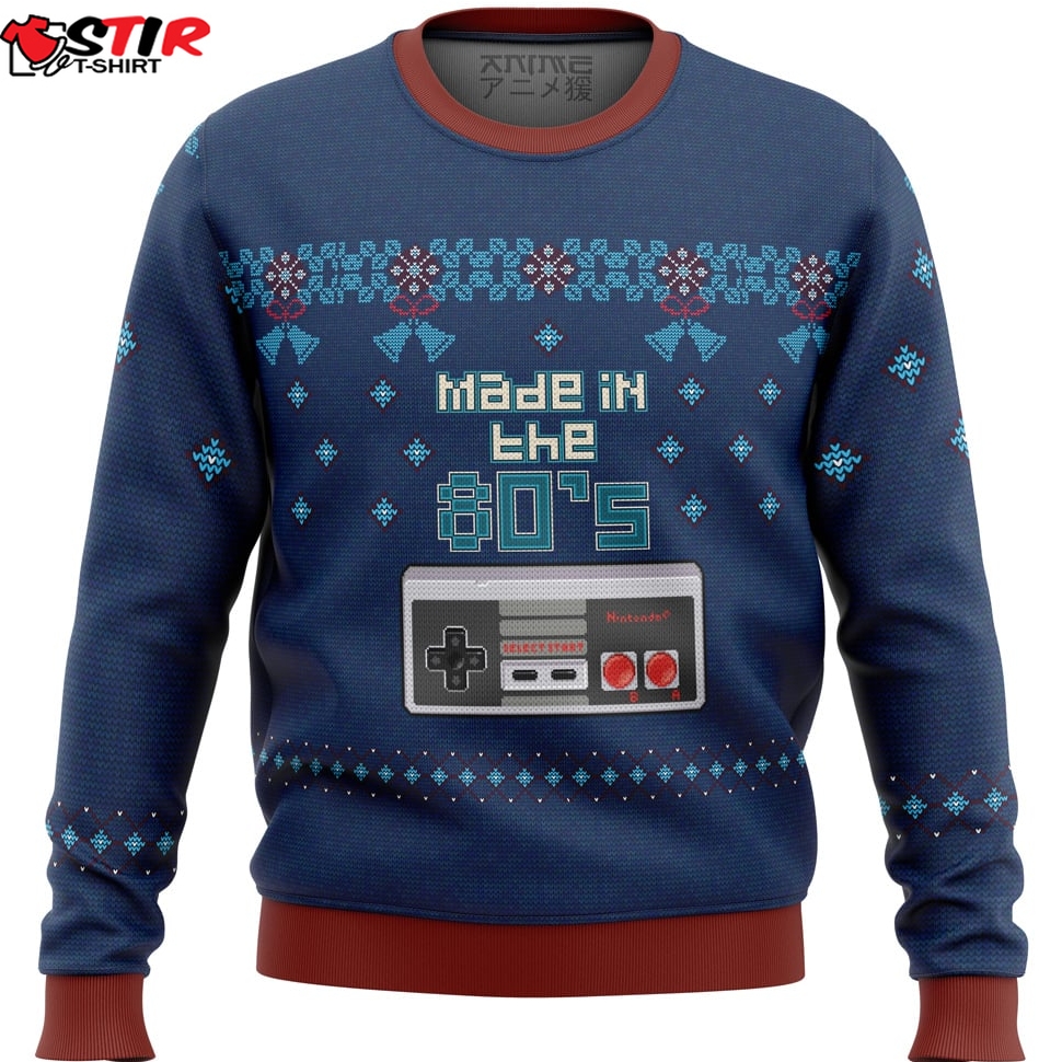 Nintendo Made In The 80S Ugly Christmas Sweater