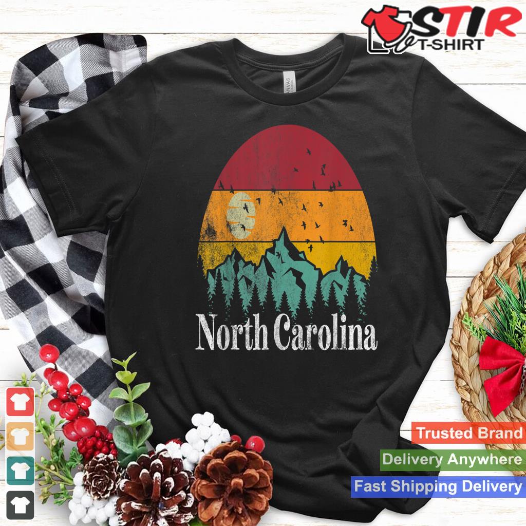 North Carolina 70S 80S Retro Vintage Mountain Ski Hiking Shirt Hoodie Sweater Long Sleeve