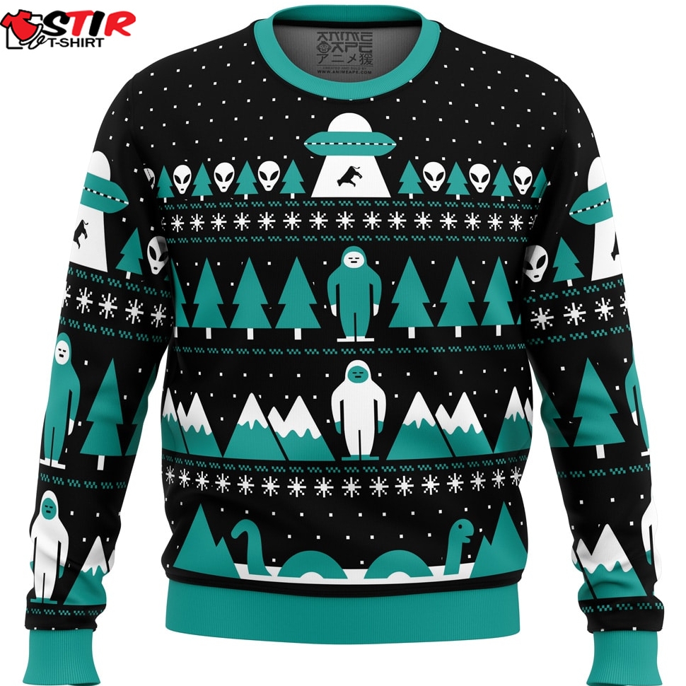 Paranormal Xmas Alien Ugly Christmas Sweater Stirtshirt