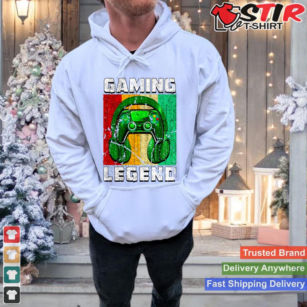 Pc Gaming Legend Gift Son Brother Video Games Teen Gamer Boy Long Sleeve_1 Shirt Hoodie Sweater Long Sleeve