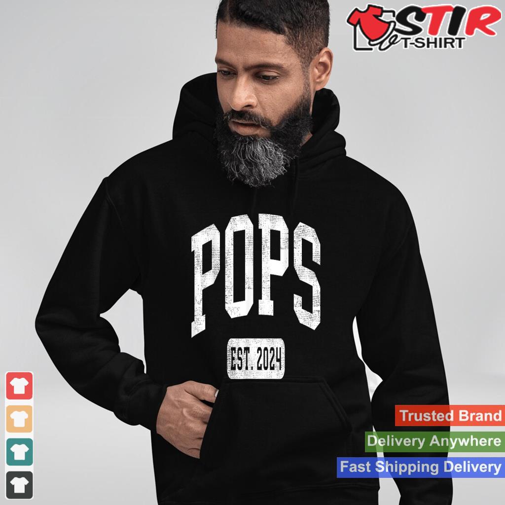 Pops Est 2024 Promoted To Pops Announcement Shirt Hoodie Sweater Long Sleeve