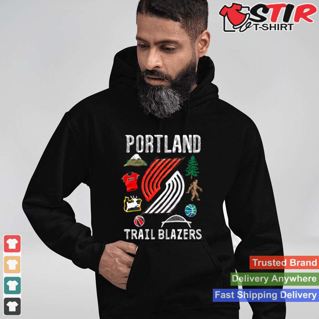 Portland Trail Blazers Nba Black Claymation T Shirt TShirt Hoodie Sweater Long