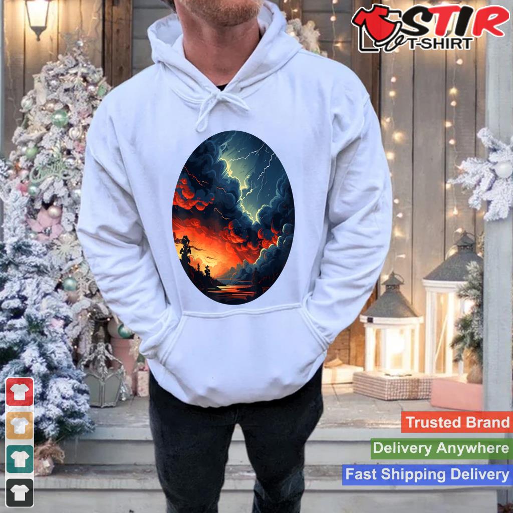 Pretty Thunderstorm For Raging Weather With Clouds Shirt Hoodie Sweater Long Sleeve