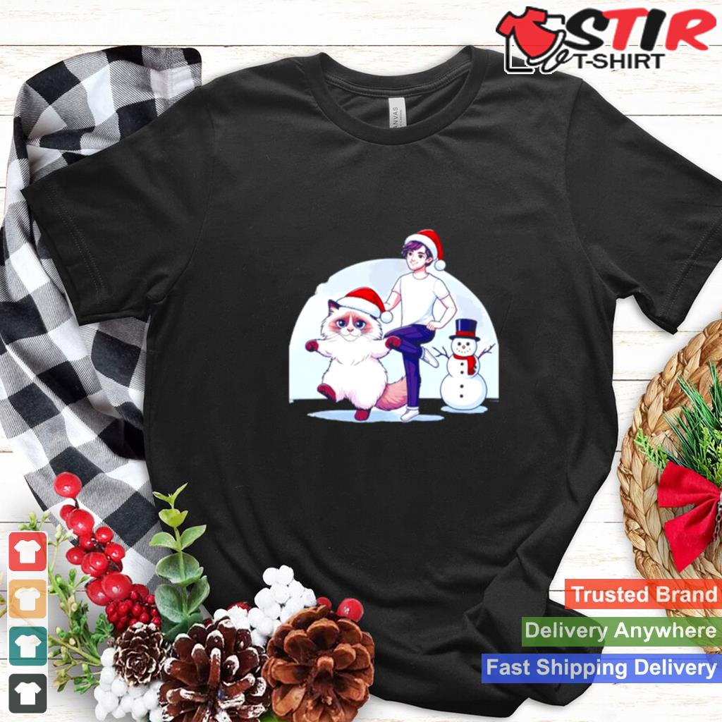 Ragdoll Cat Snowman Christmas Shirt Shirt Hoodie Sweater Long Sleeve