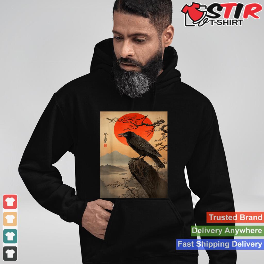 Red Moon Raven Graphic Black Crow Design_1 Shirt Hoodie Sweater Long Sleeve