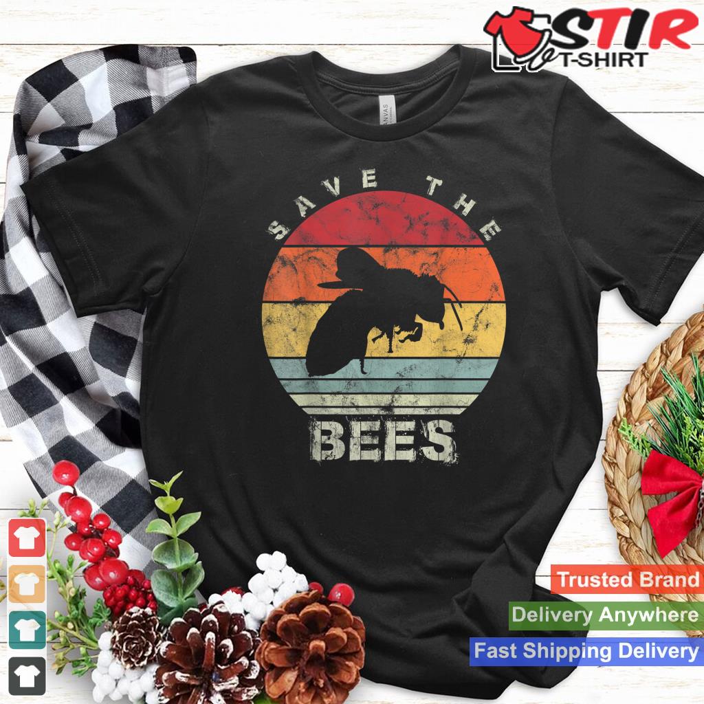 Retro Bee Vintage Save The Bees Shirt Hoodie Sweater Long Sleeve
