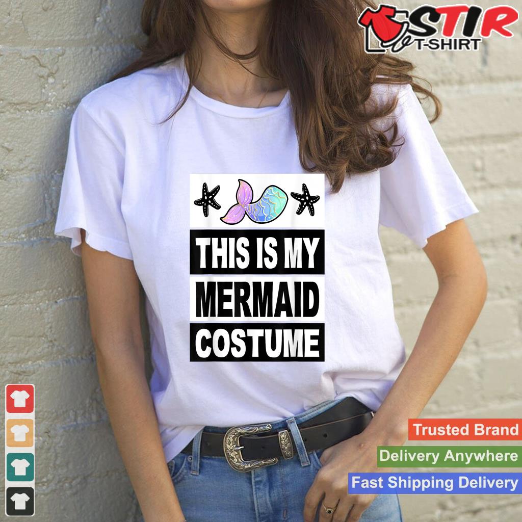 Retro Mermaid Costume Sea Shell Shirt Halloween Girls Women Shirt Hoodie Sweater Long Sleeve