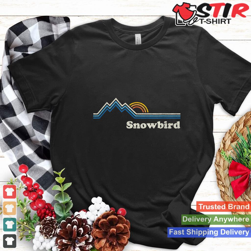 Retro Snowbird Utah Ut T Shirt Vintage Sunrise Mountains Tee_1 Shirt Hoodie Sweater Long Sleeve
