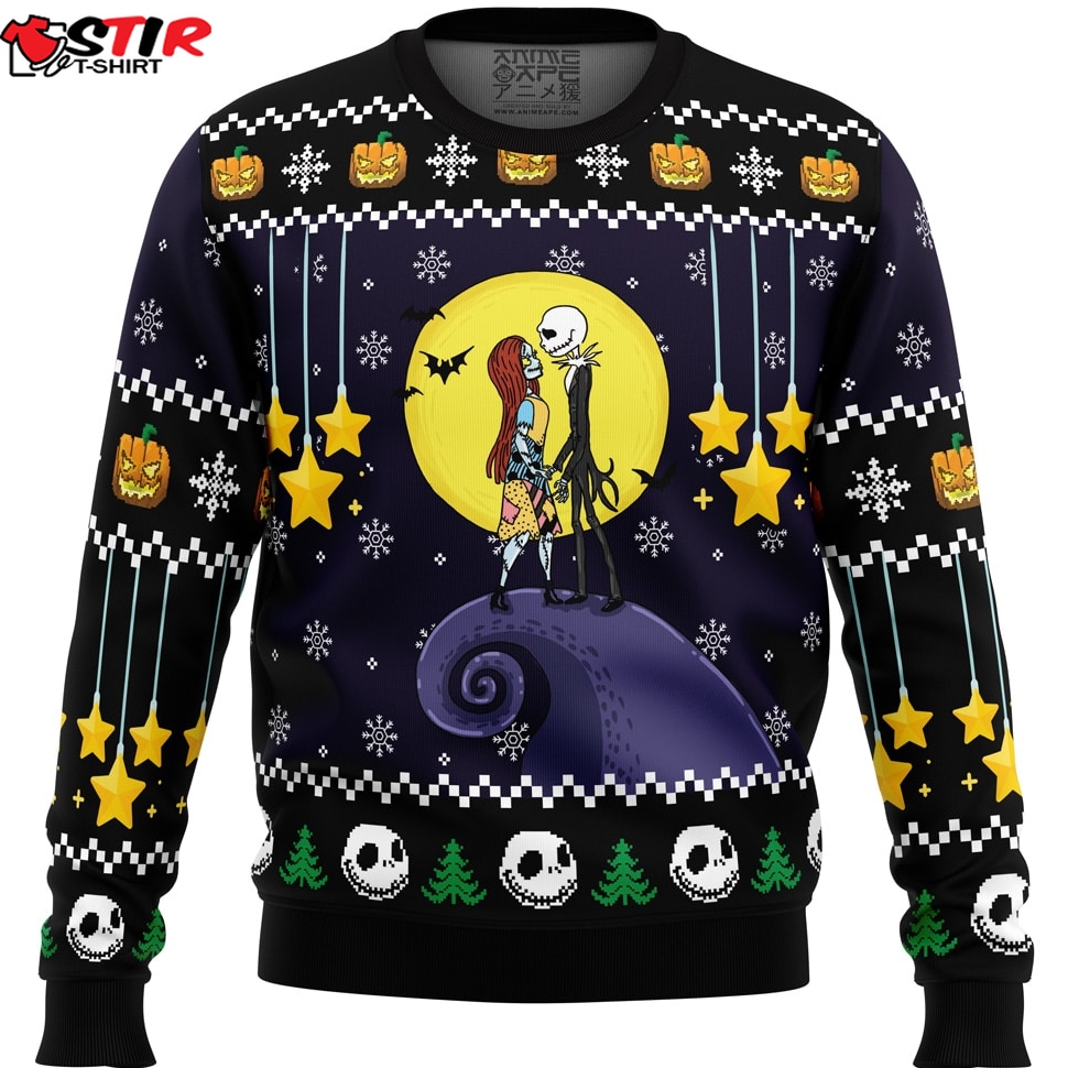 Romantic Nightmare The Nightmare Before Christmas Ugly Christmas Sweater Stirtshirt