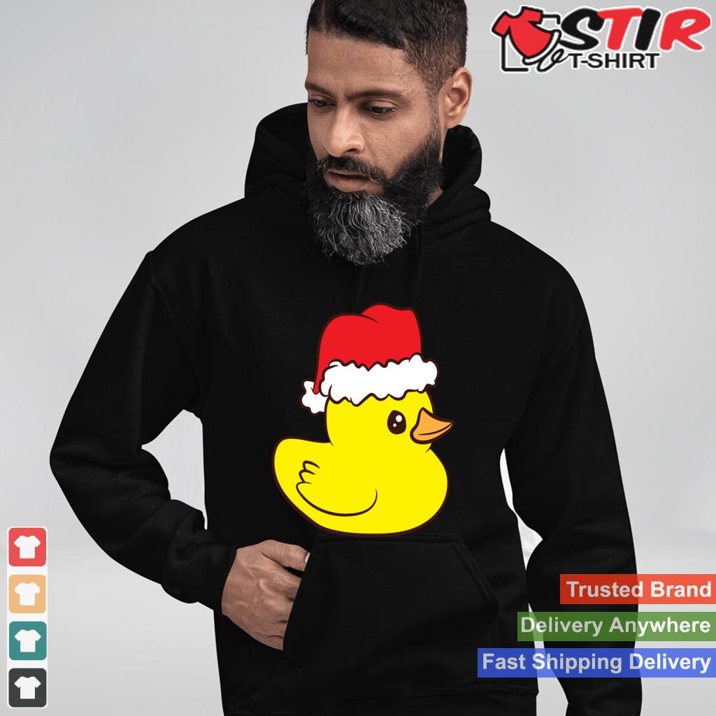 Rubber Duck With Santa Hat Cute Rubber Duck Christmas Long Sleeve