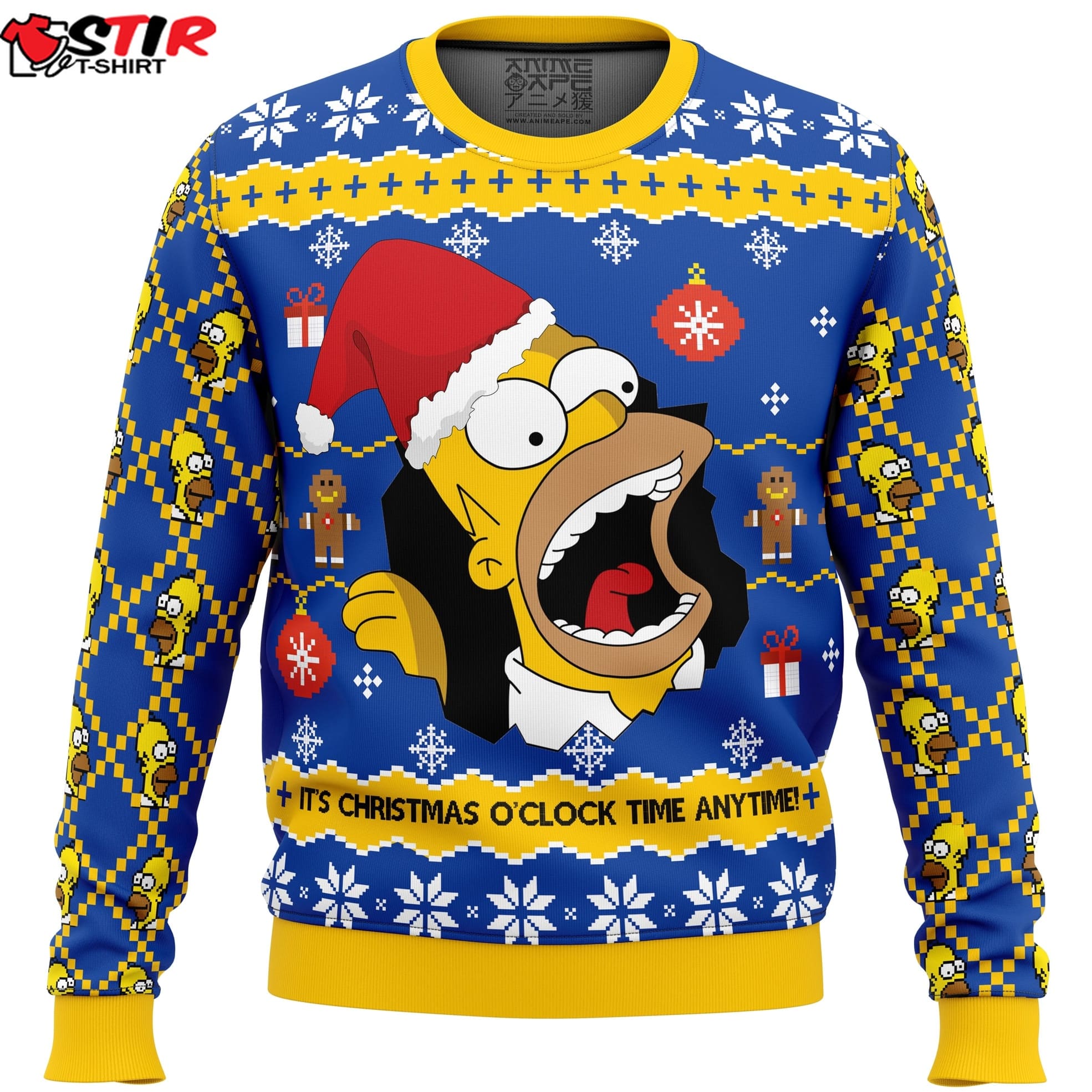 Santa Homer The Simpsons Ugly Christmas Sweater Stirtshirt