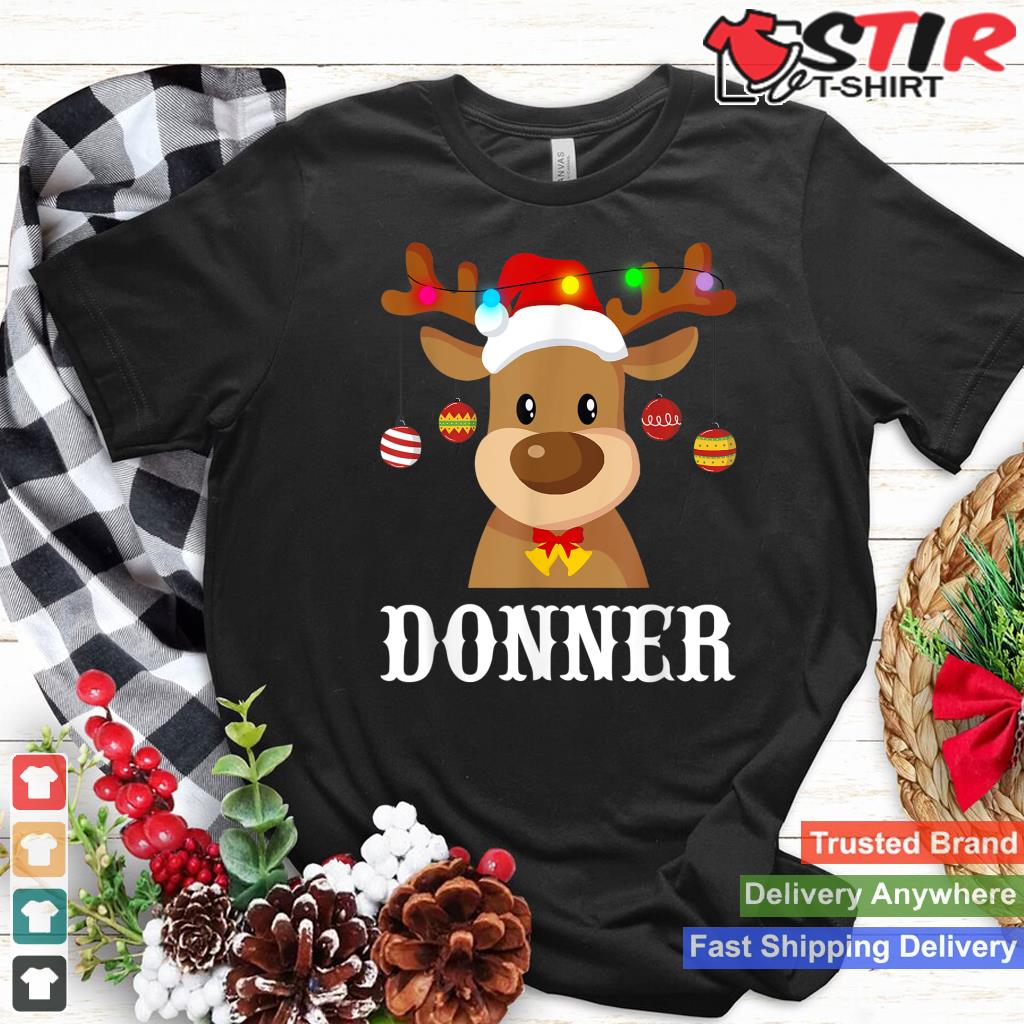 Santa Reindeer Donder Xmas Group Costume Shirt Hoodie Sweater Long Sleeve