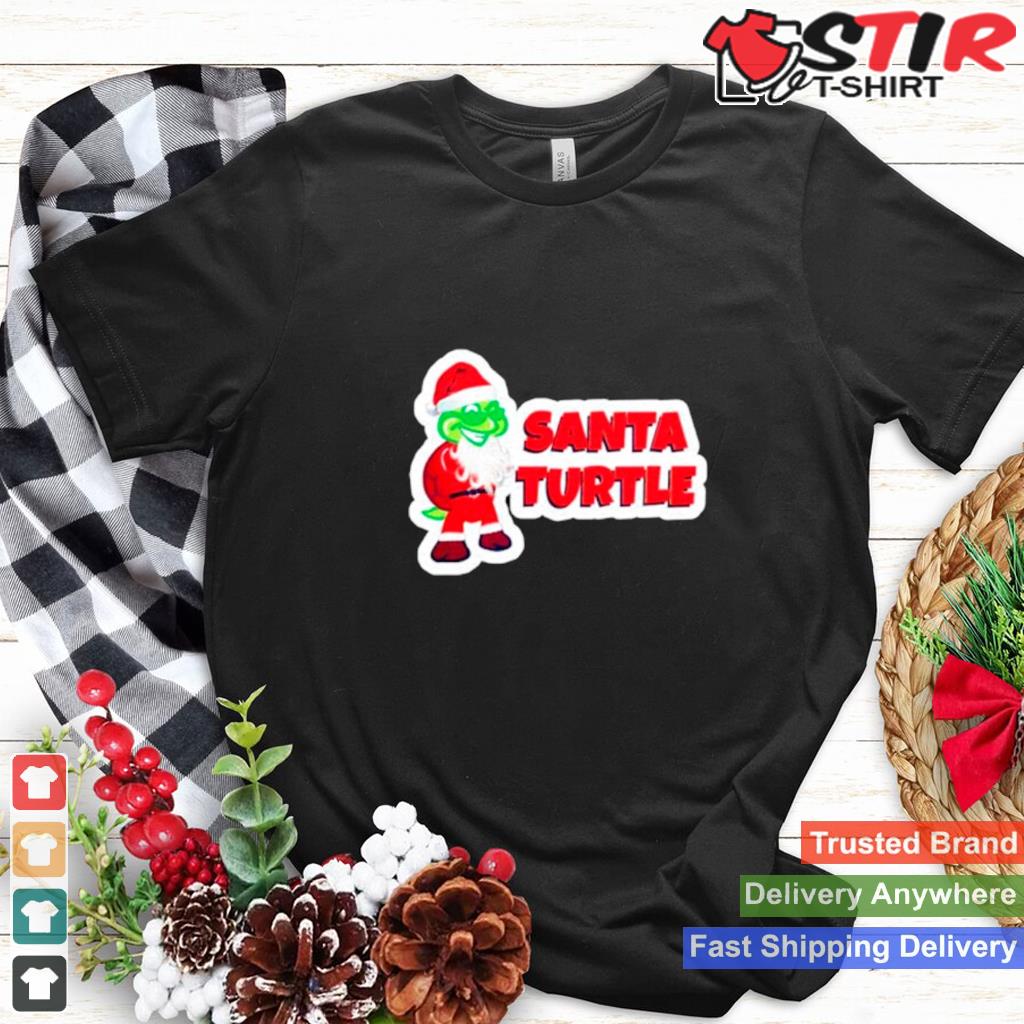 Santa Turtle Merry Christmas Shirt Shirt Hoodie Sweater Long Sleeve