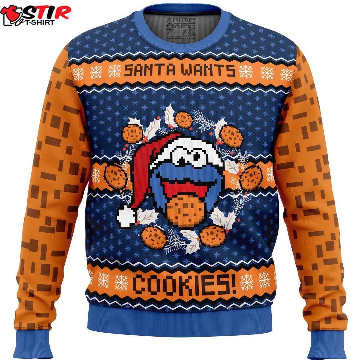 Santa Wants Cookies! Ugly Christmas Sweater Stirtshirt
