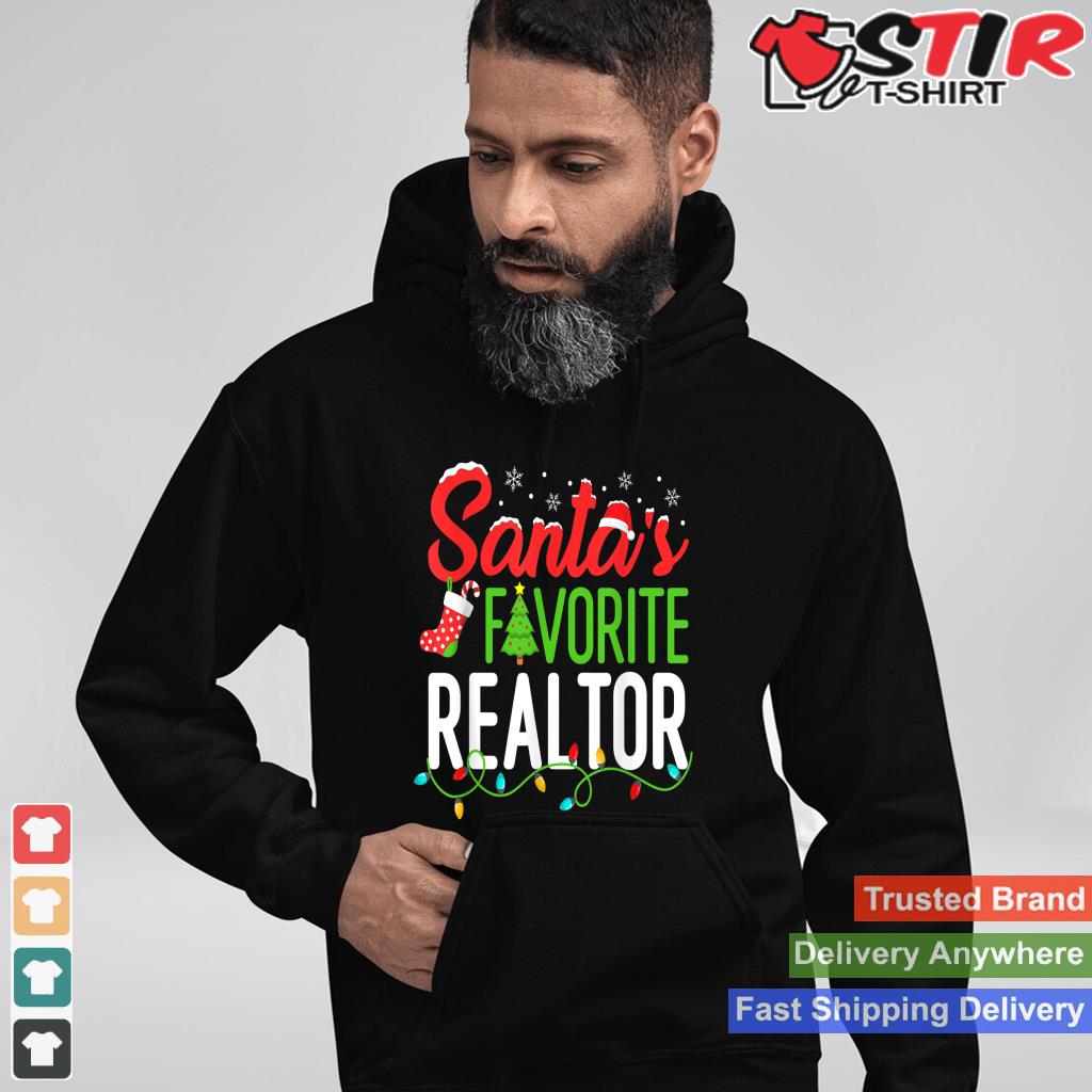 Santa's Favorite Realtor Christmas Real Estate Agent Funny