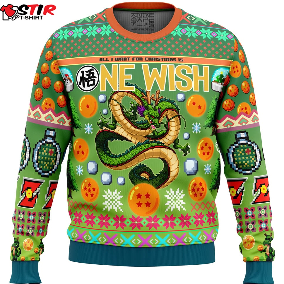 Shenron Dragon Ball Z Ugly Christmas Sweater Stirtshirt