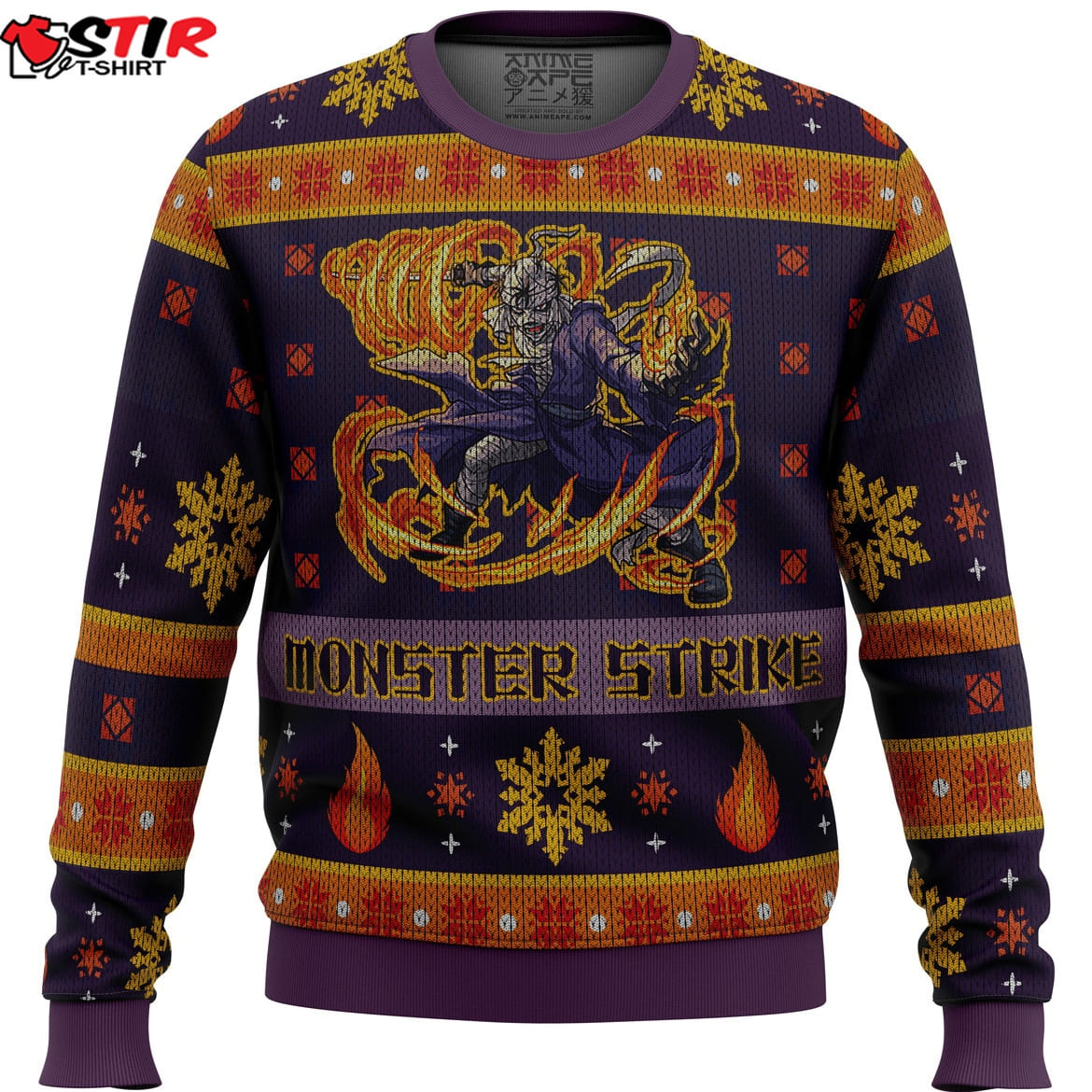 Shishio Makoto Monster Strike Rurouni Kenshin Samurai X Ugly Christmas Sweater Stirtshirt