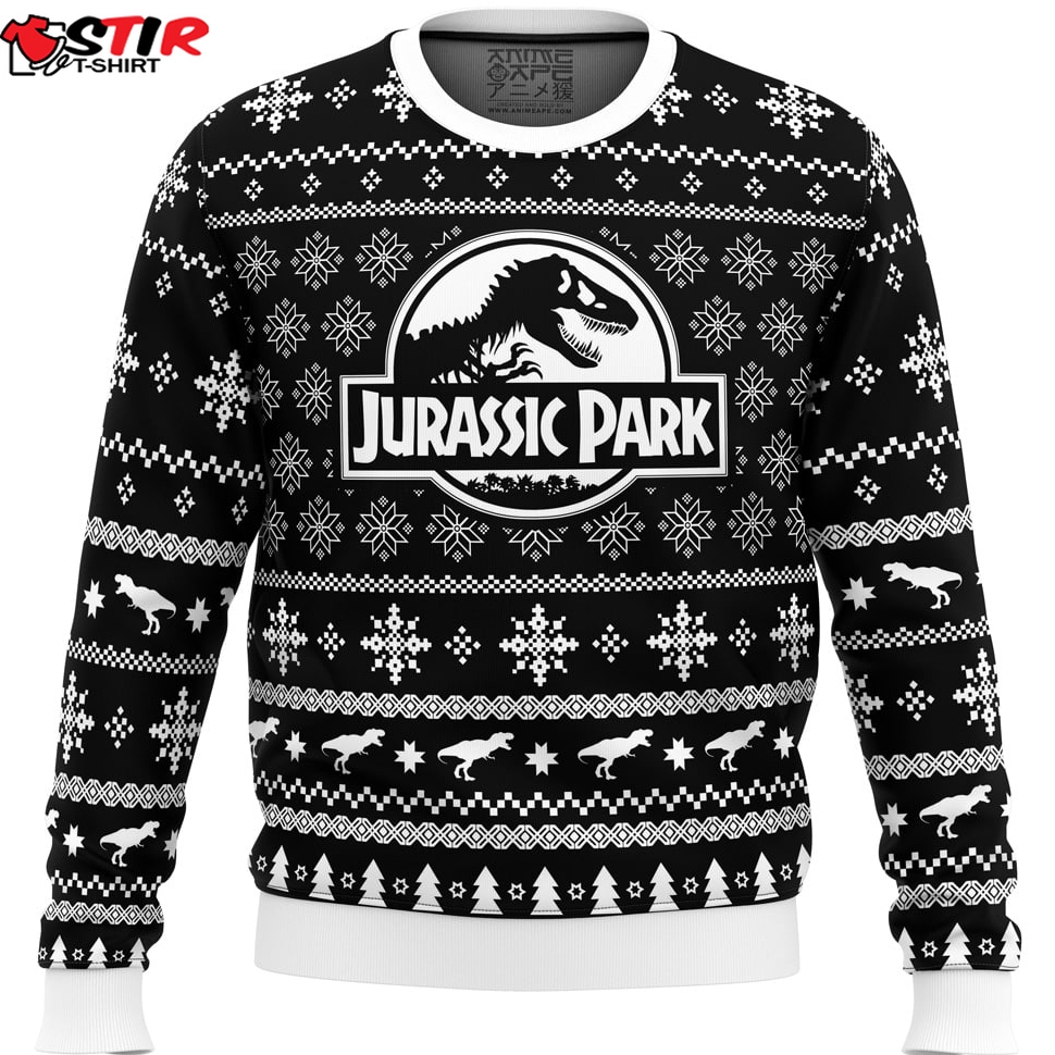 Skeleton Christmas Jurassic Park Ugly Christmas Sweater Stirtshirt