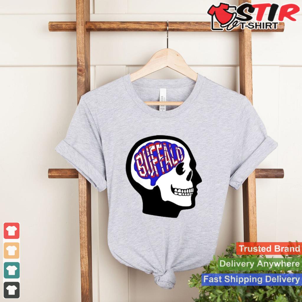 Skull Buffalo On The Brain T Shirt Shirt Hoodie Sweater Long Sleeve