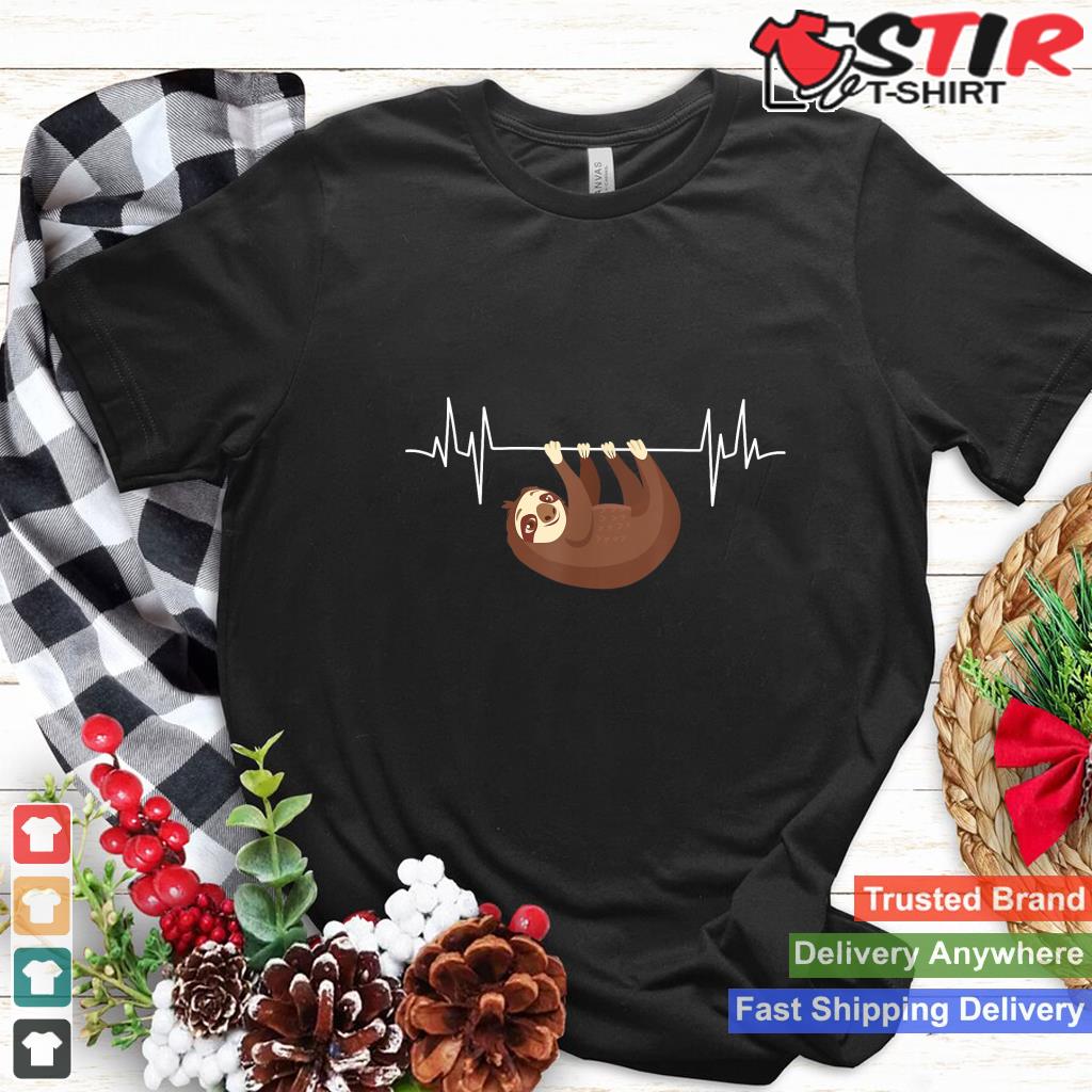 Sloth Heartbeat Hanging On Ekg Line Clothing Gift Sloth_1 Shirt Hoodie Sweater Long Sleeve