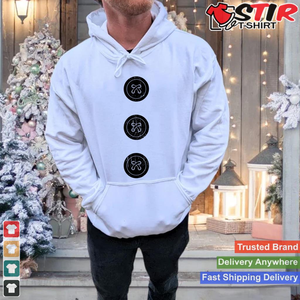 Snowman Buttons Costume Funny Christmas Xmas Men Women Kids_1
