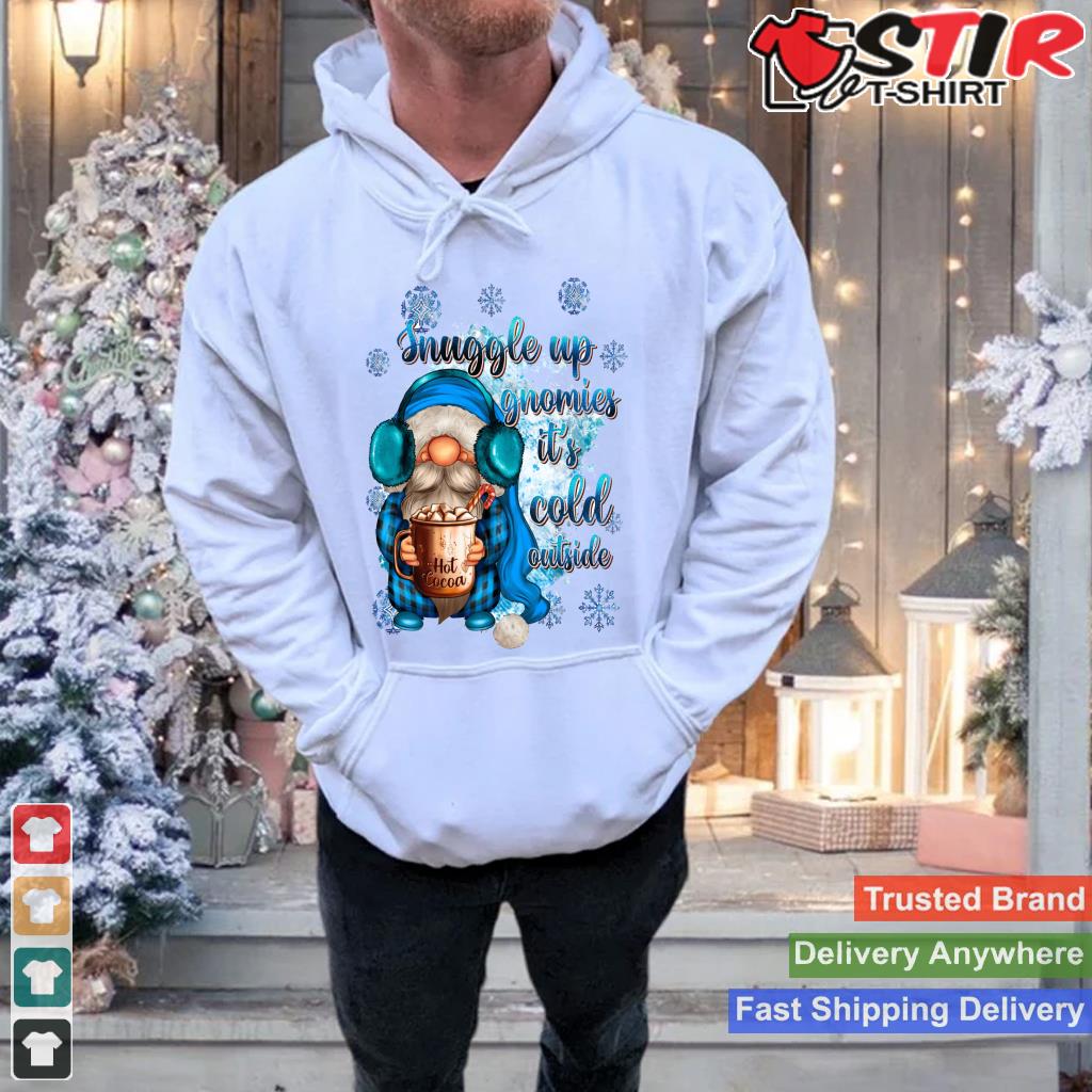 Snuggle Up Gnomies It's Cold Outside Family Merry Christmas Long Sleeve_1