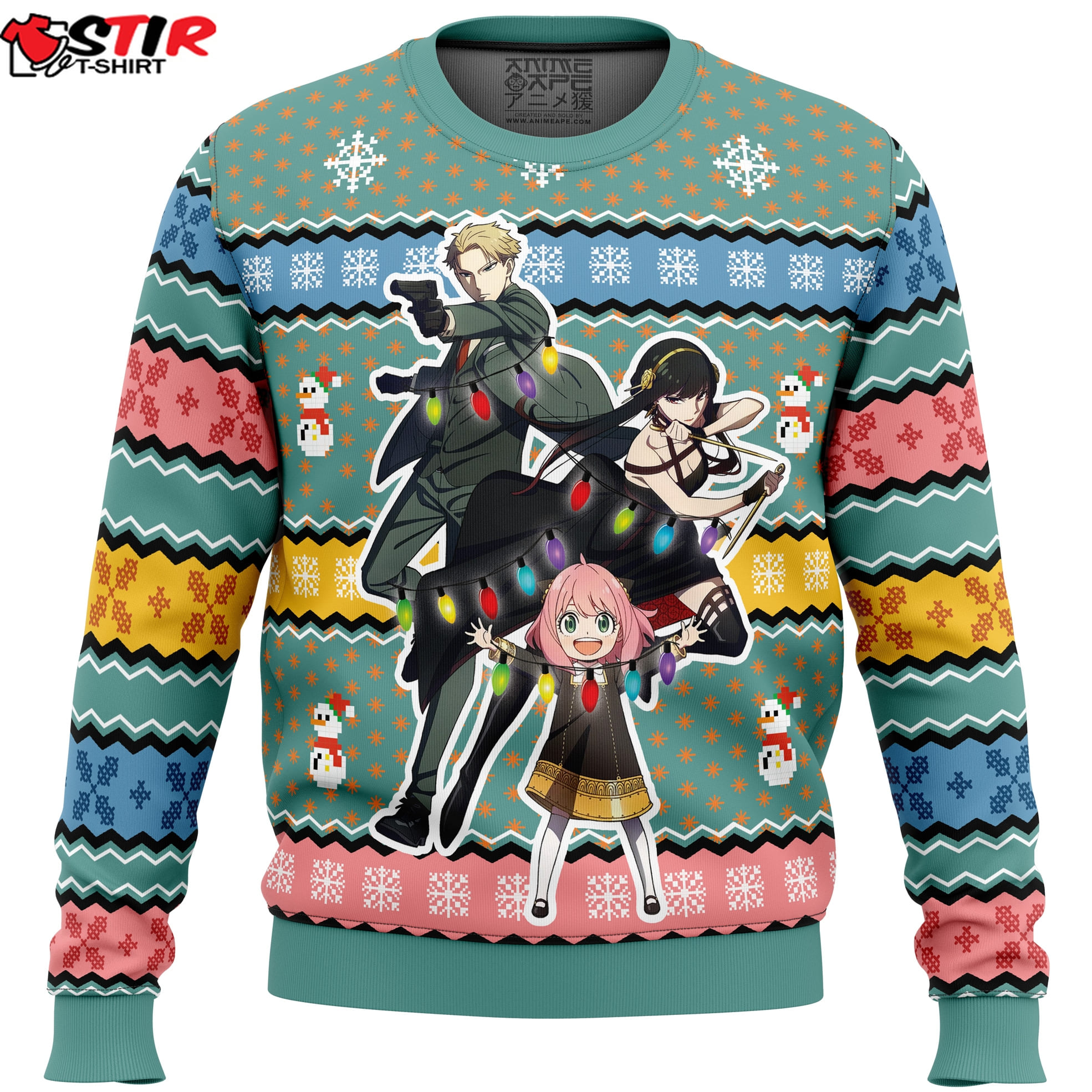 Spy Xmas Family Spy X Family Ugly Christmas Sweater Stirtshirt