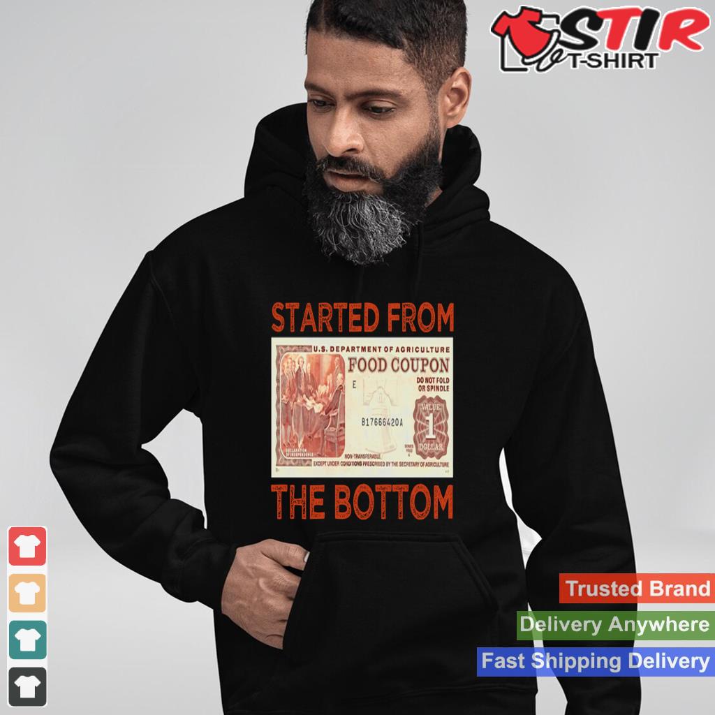 Started From Bottom Food Stamp Coupon Apparel Long Sleeve_1 Shirt Hoodie Sweater Long Sleeve