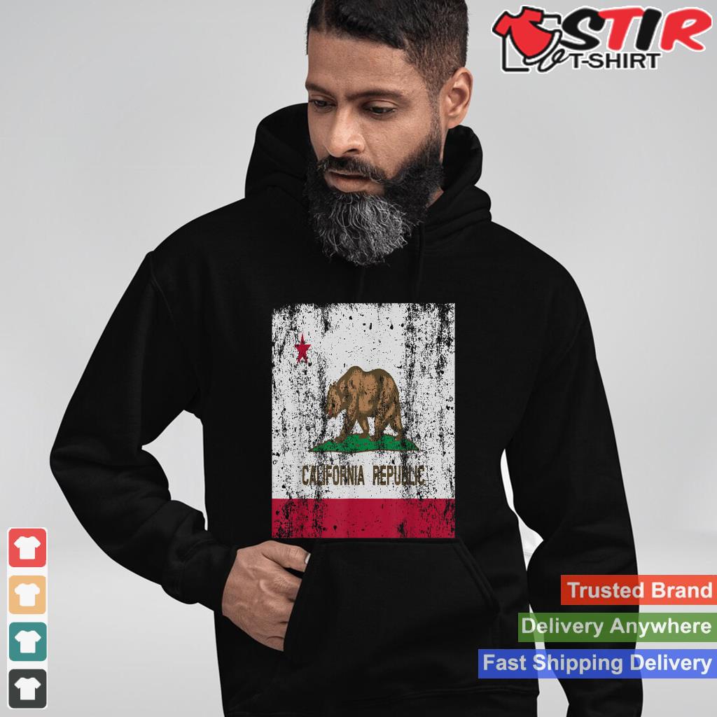 State Of California Flag Vintage Distressed Retro Gift Shirt Hoodie Sweater Long Sleeve