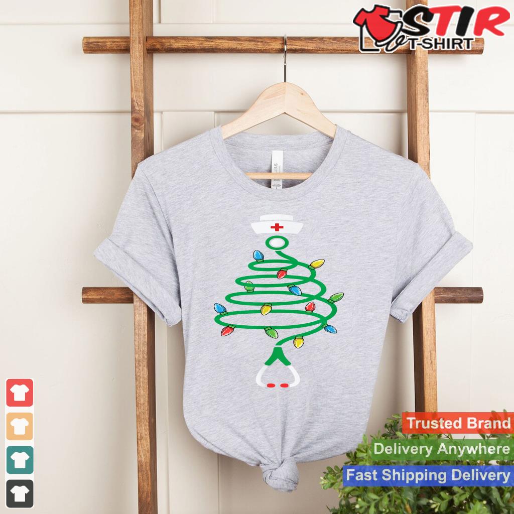 Stethoscope Christmas Tree Nurse Christmas Lights Xmas_1 Shirt Hoodie Sweater Long Sleeve