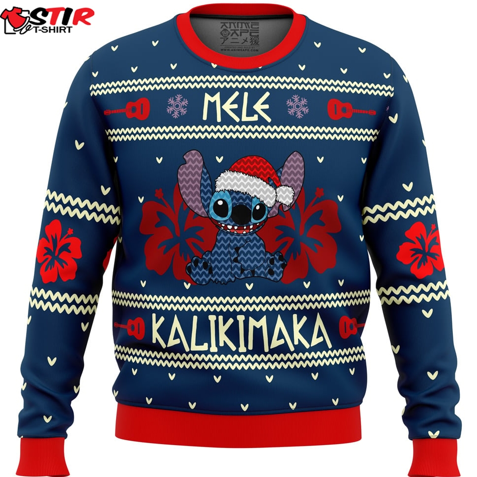 Stitch Mele Kalikimaka Ugly Christmas Sweater Stirtshirt